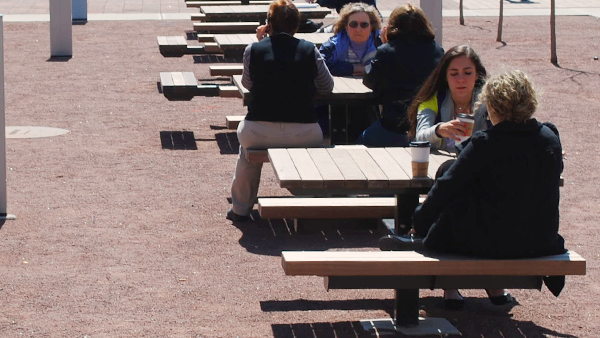 Square let users take advantage of this outdoor workspace