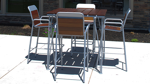 Cafe chairs for outdoor work areas